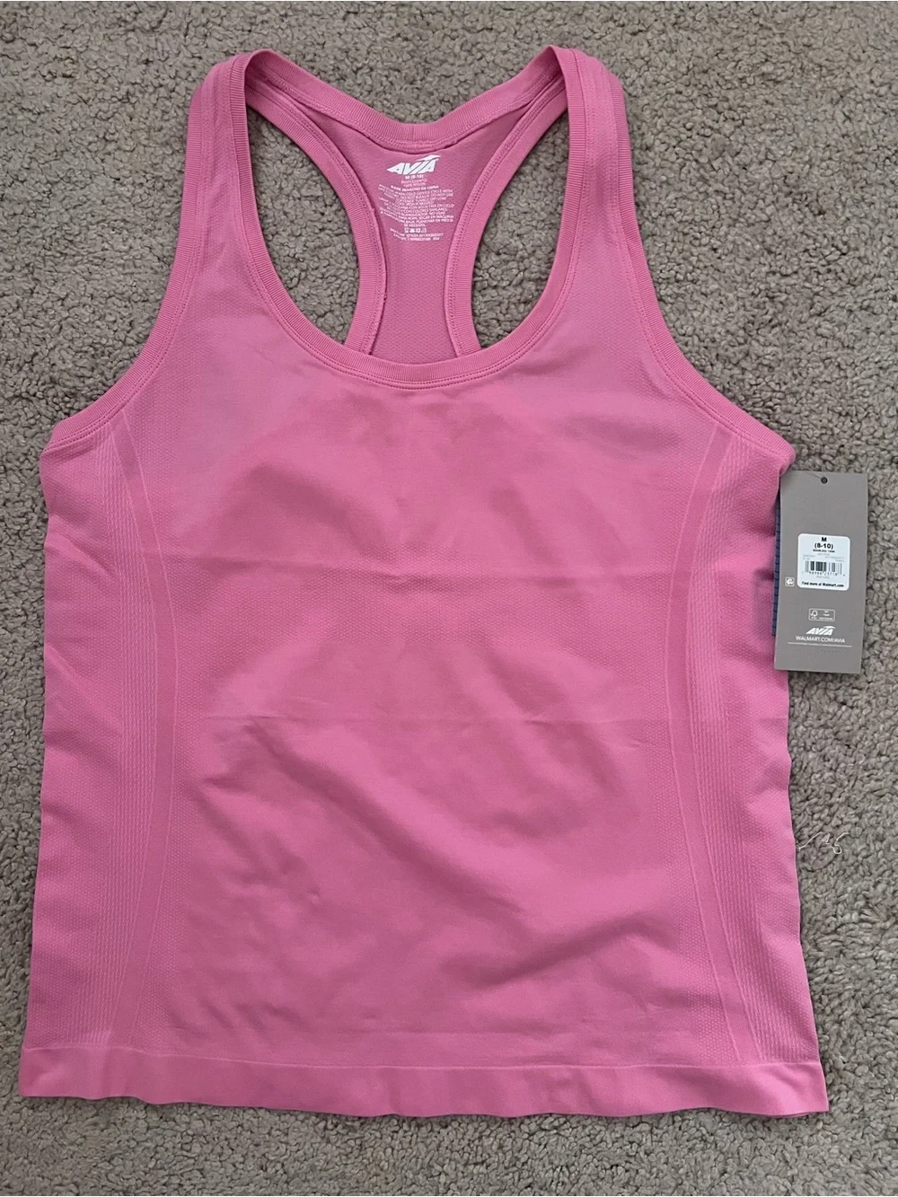 Avia Pink Racerback Athletic Tank